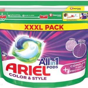 Ariel kapsułki do prania All-In-1 PODs +Technologia Ochrony Włókien 60szt.