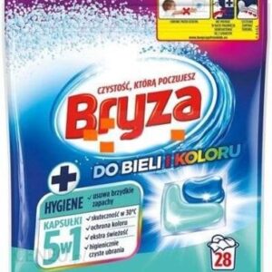 BRYZA Kapsułki do prania 5W1 Hygiene do bieli i koloru 28 szt