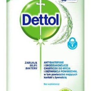 Dettol chusteczki antybakteryjne i drożdżakobójcze limonka-mięta 36 szt.