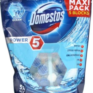 Domestos Power 5 Koszyk do WC Ocean Maxi Pack 5 x 55 g